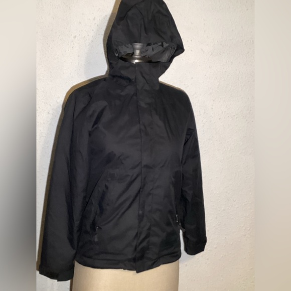 THE NORTH FACE Boys Black Dryvent 2 Layer Hoodie Zip Jacket Size 10/12 - Picture 1 of 10